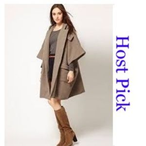 Surface To Air Duffle Cape Coat Khaki Gray